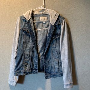 Hinge jean and fabric jacket